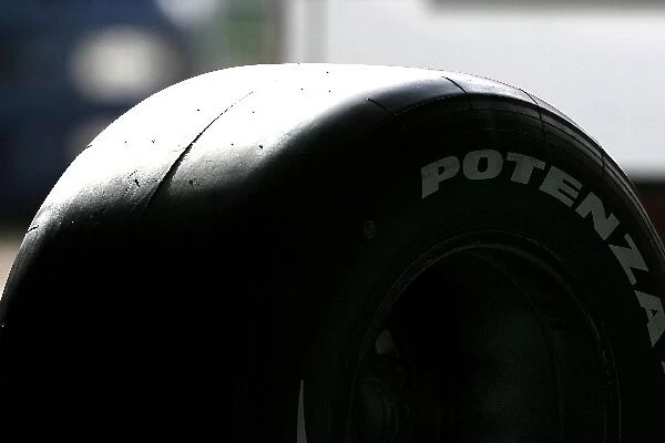 Formula One Testing: Bridgestone slick tyre