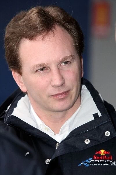 Formula One Testing: Christian Horner Red Bull Racing Sporting Director