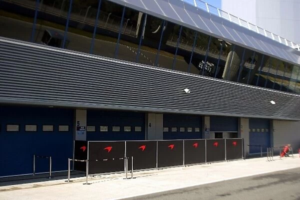 Formula One Testing: Closed McLaren garages
