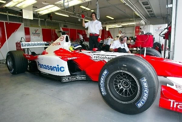 Formula One Testing: Cristiano Da Matta has his first F1 test with Toyota