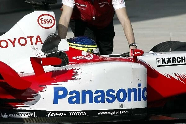 Formula One Testing: Cristiano Da Matta Toyota TF103