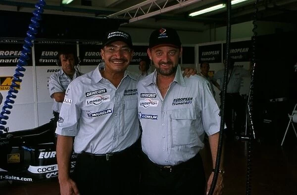 Formula One Testing: Dato Hishammuddin Tun Hussein Minister of Malaysian youth and Sports, Paul Stoddart Minardi Team Owner