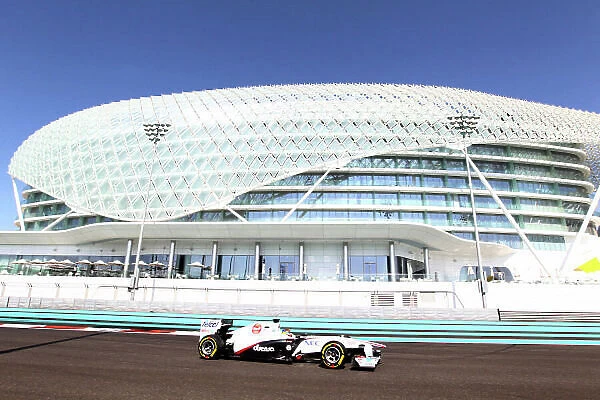 Formula One Testing, Day Two, Abu Dhabi Young Driver Test, Yas Marina Circuit, Abu Dhabi, UAE, Wednesday 16 November 2011