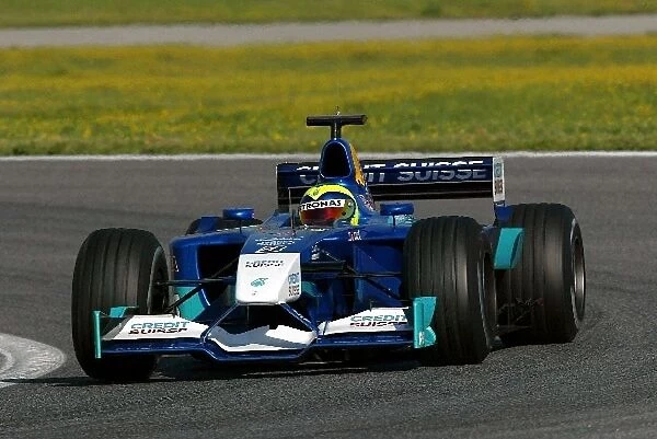 Formula One Testing: F1 rookie Felipe Massa tests the Sauber Petronas C21