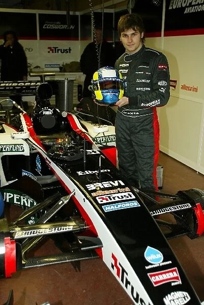 Formula One Testing: Fabrizio Del Monte tests for the Minardi Team