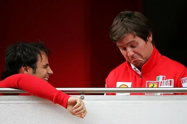 Formula One Testing: Felipe Massa Ferrari and Rob Smedley Ferrari Race Engineer