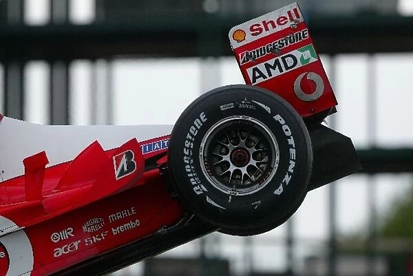 Formula One Testing: Detail of the Ferrari F 2002