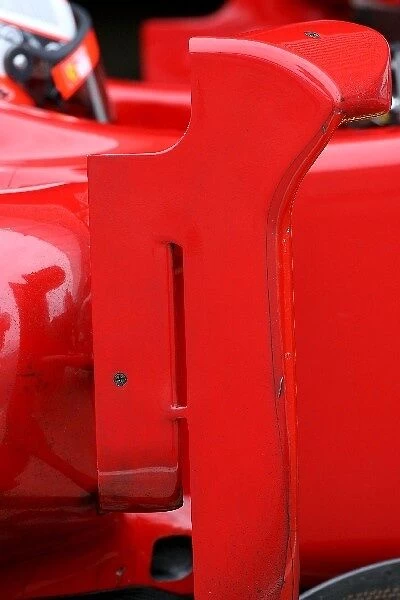 Formula One Testing: Ferrari F60 barge board detail
