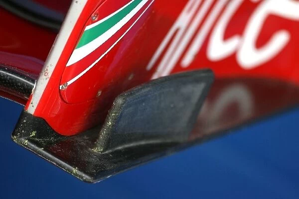 Formula One Testing: Ferrari front wing detail