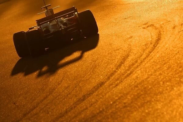 Formula One Testing: Force India F1 Sunset action
