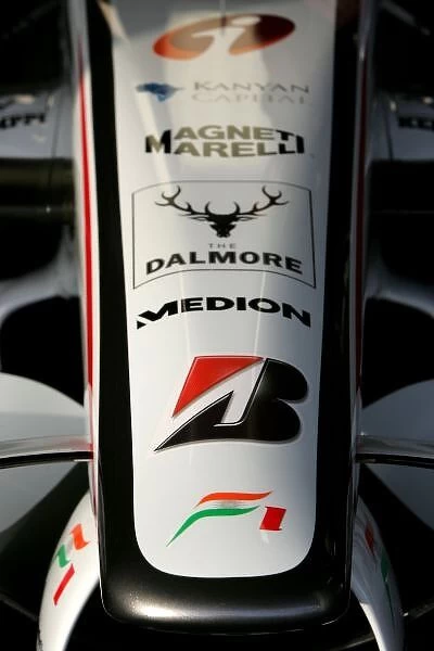 Formula One Testing: Force India F1 VJM01 nosecone