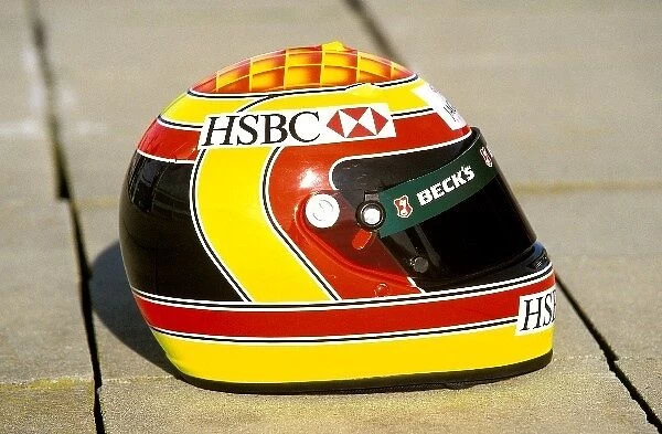 Formula One Testing: Formula One driver helmets; Antonio Pizzonia, Jaguar