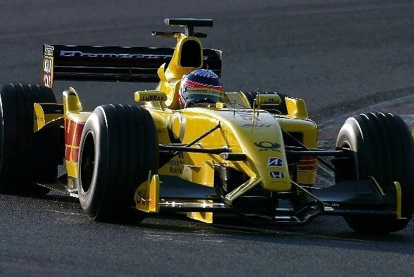 Formula One Testing: Formula One rookie Takuma Sato DHL Jordan Honda EJ12 was 9th fastest