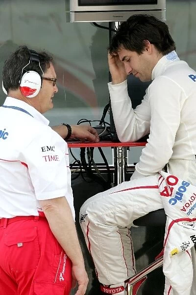 Formula One Testing: Frank Dernie Toyota with Timo Glock Toyota