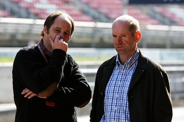 Formula One Testing: Gerhard Berger 50% Shareholder Scuderia Toro Rosso with Adrian Newey Red Bull Racing Technical Director