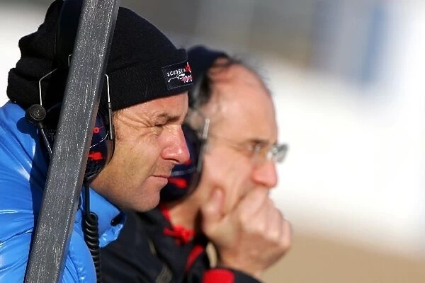 Formula One Testing: Gerhard Berger Scuderia Toro Rosso Owner and Franz Tost Scuderia Toro Rosso Team Principal