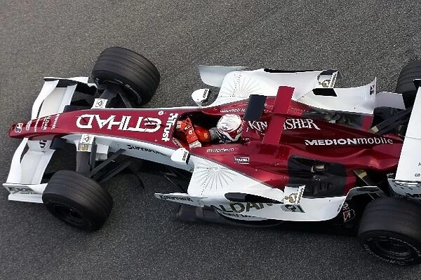 Formula One Testing: Giedo van der Garde Force India F1