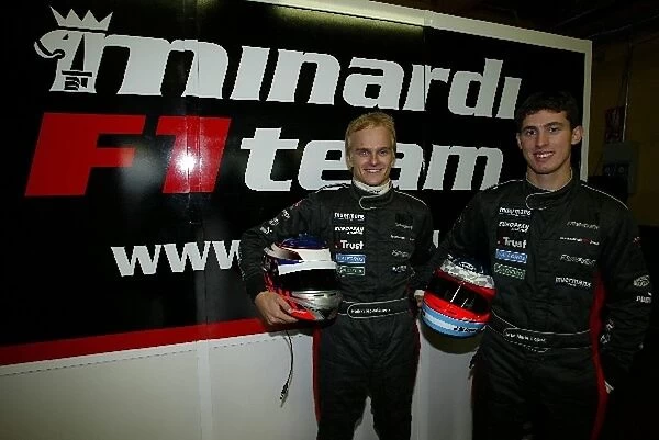 Formula One Testing: Heikki Kovalainen with Jose Maria Lopez