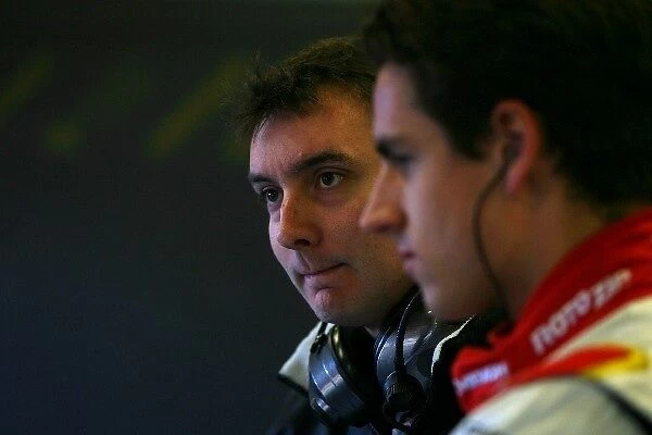 Formula One Testing: James Key Force India Technical Director with Adrian Sutil Force India F1