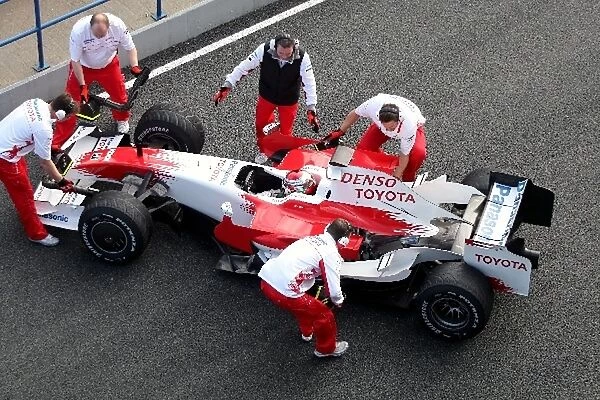 Formula One Testing: Jarno Trulli Toyota TF108