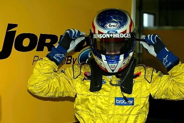 Formula One Testing: Jaroslav Janis has his first run in the Jordan Ford EJ13