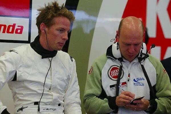 Formula One Testing: Jenson Button BAR and David Lloyd