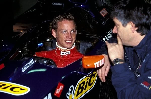 Formula One Testing: Jenson Button tests for the Prost F1 team