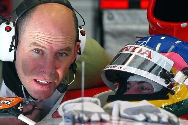 Formula One Testing: Jock Clear BAR Senior Race Engineer and Jacques Villeneuve BAR