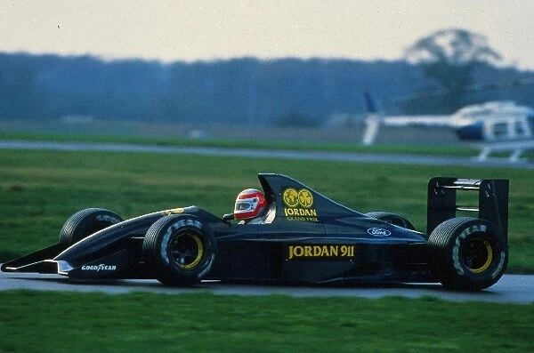 Formula One Testing: John Watson Jordan 191 first test: Formula One Testing, Silverstone 27-29 November 1990