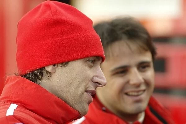 Formula One Testing: Luca Badoer and Felipe Massa Ferrari