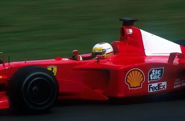 Formula One Testing: Luca Badoer is testing for Ferrari alongside regular driver Rubens Barrichello