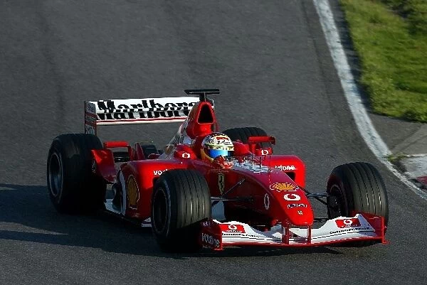 Formula One Testing: Luca Badoer tests the new Ferrari F2002