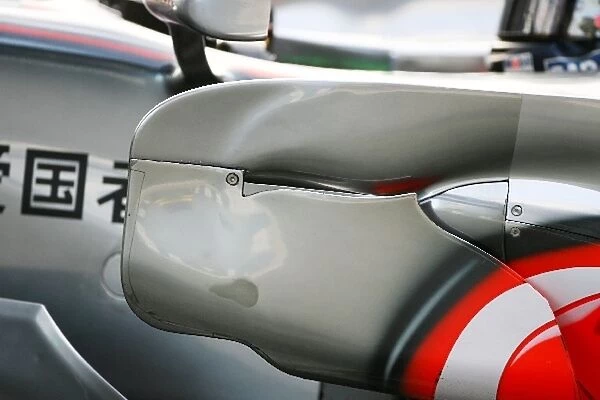 Formula One Testing: McLaren sidepod detail