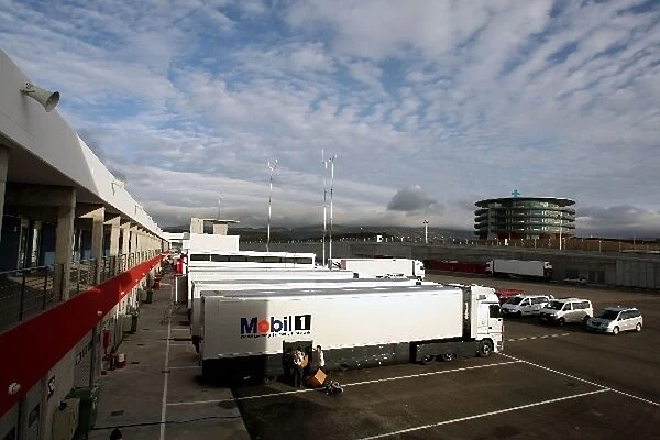Formula One Testing: McLaren trucks in the paddock