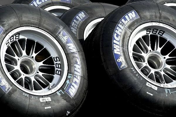Formula One Testing: The Michelin tyres of the BAR Honda team