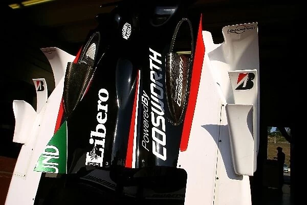 Formula One Testing: Minardi PS03 engine cover