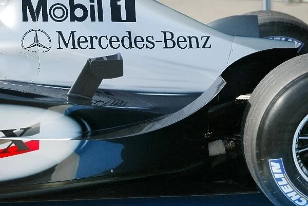 Formula One Testing: Detail of the new McLaren MP4  /  18