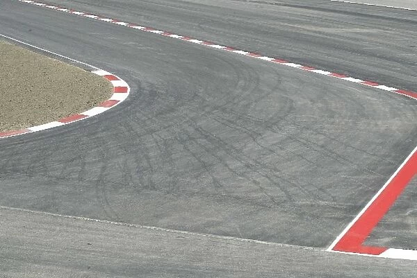 Formula One Testing: The new re-profiled turn 10 at Barcelonas Circuit de Catalunya