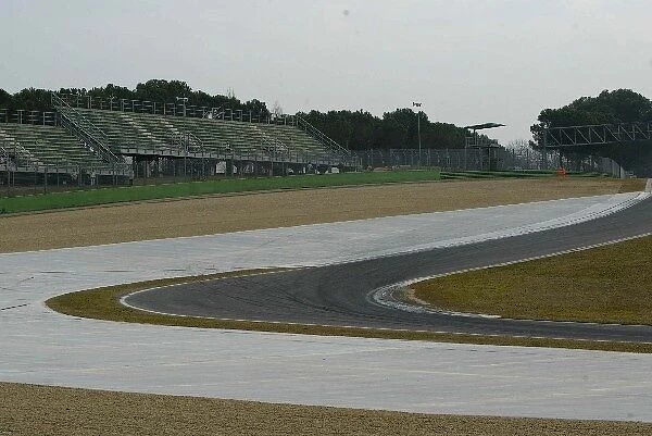 Formula One Testing: New run off area: Formula One Testing, Imola, Italy, 17-19 February 2004