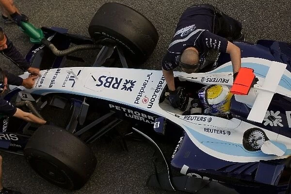 Formula One Testing: Nico Rosberg Williams FW29 on slick tyres