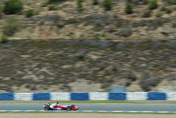 Formula One Testing: Olivier Panis Toyota Test Driver