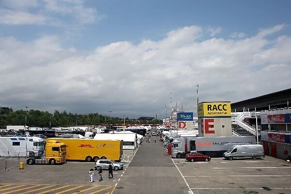 Formula One Testing: The paddock, general view
