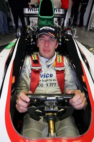 Formula One Testing: Partick Huisman has a Minardi seat fitting