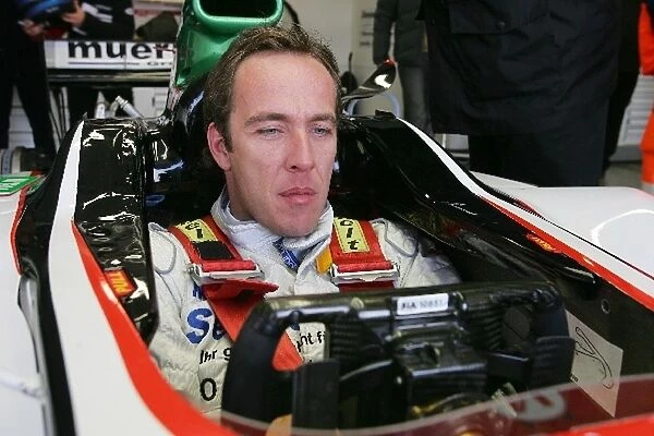 Formula One Testing: Patrick Huisman has a Minardi seat fitting