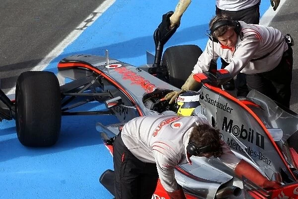 Formula One Testing: Pedro De La Rosa McLaren Test Driver