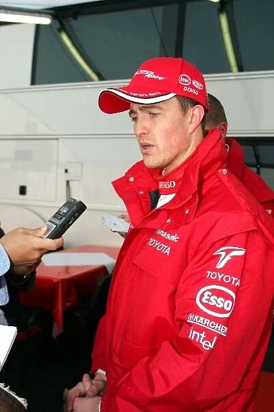 Formula One Testing: The press talk to Ralf Schumacher Toyota TF105