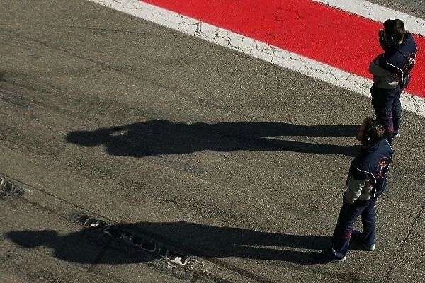 Formula One Testing: Red Bull Racing mechanics