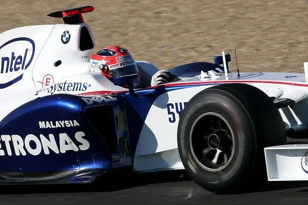 Formula One Testing: Robert Kubica BMW Sauber 2009 Interim Car