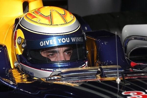Formula One Testing: Sebastien Buemi Red Bull Racing Test Driver