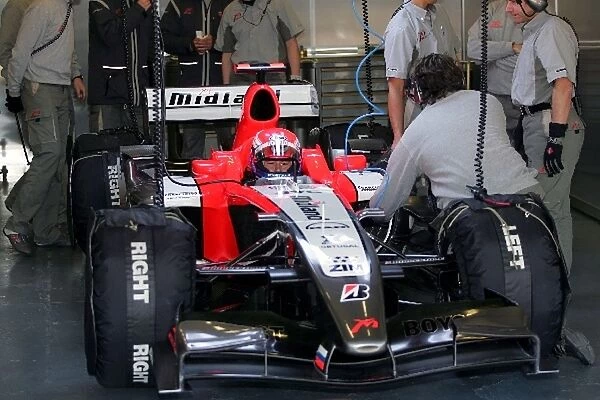 Formula One Testing: Thomas Biagi tests for MF1 Racing